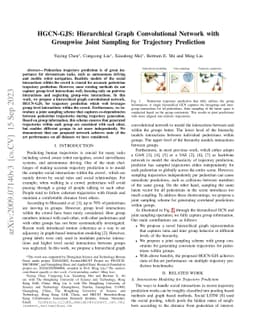 HGCN-GJS: Hierarchical Graph Convolutional Network with Groupwise Joint
  Sampling for Trajectory Prediction