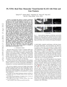 PL-VINS: Real-Time Monocular Visual-Inertial SLAM with Point and Line
  Features