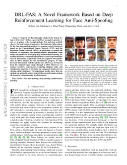 DRL-FAS: A Novel Framework Based on Deep Reinforcement Learning for Face
  Anti-Spoofing