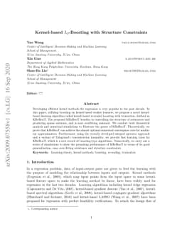 Kernel-based L_2-Boosting with Structure Constraints