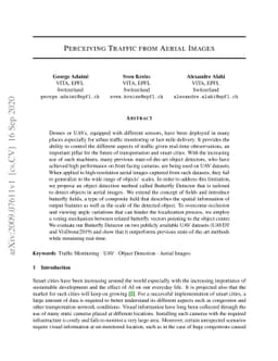 Perceiving Traffic from Aerial Images