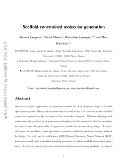 Scaffold-constrained molecular generation