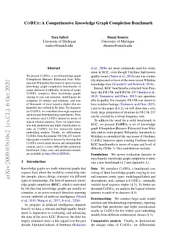 CoDEx: A Comprehensive Knowledge Graph Completion Benchmark