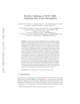 FairFace Challenge at ECCV 2020: Analyzing Bias in Face Recognition