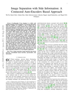 Image Separation with Side Information: A Connected Auto-Encoders Based
  Approach