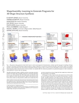 ShapeAssembly: Learning to Generate Programs for 3D Shape Structure
  Synthesis