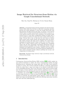 Image Retrieval for Structure-from-Motion via Graph Convolutional
  Network
