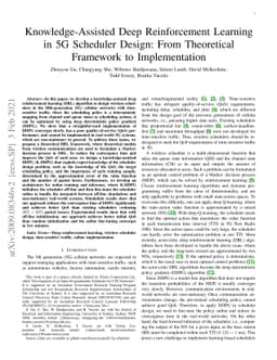 Knowledge-Assisted Deep Reinforcement Learning in 5G Scheduler Design:
  From Theoretical Framework to Implementation