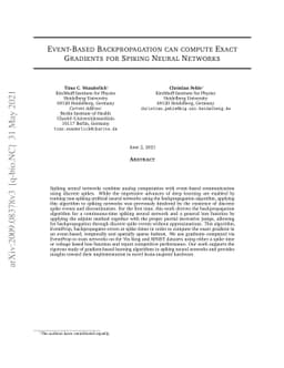 Event-Based Backpropagation can compute Exact Gradients for Spiking
  Neural Networks