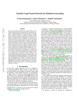 Transfer Graph Neural Networks for Pandemic Forecasting