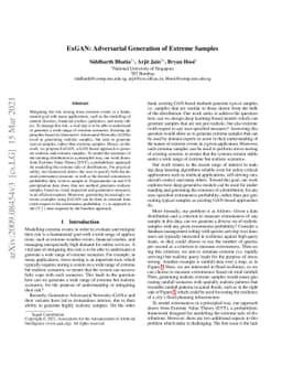 ExGAN: Adversarial Generation of Extreme Samples