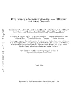 Deep Learning & Software Engineering: State of Research and Future
  Directions