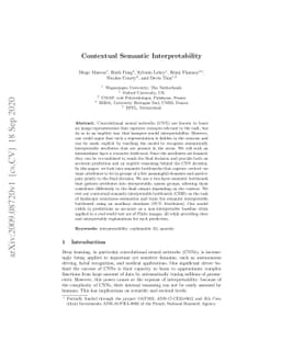 Contextual Semantic Interpretability