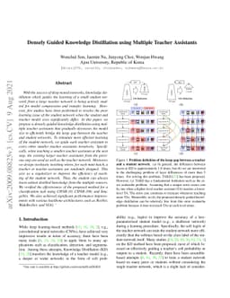 Densely Guided Knowledge Distillation using Multiple Teacher Assistants