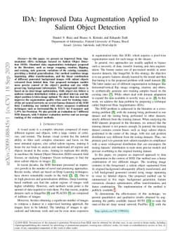 IDA: Improved Data Augmentation Applied to Salient Object Detection