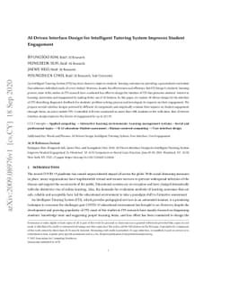 AI-Driven Interface Design for Intelligent Tutoring System Improves
  Student Engagement