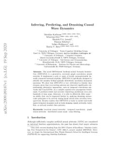 Inferring, Predicting, and Denoising Causal Wave Dynamics