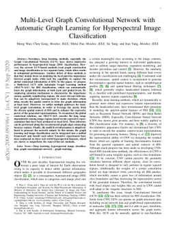 Multi-Level Graph Convolutional Network with Automatic Graph Learning
  for Hyperspectral Image Classification