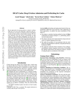 DEAP Cache: Deep Eviction Admission and Prefetching for Cache