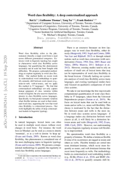Word class flexibility: A deep contextualized approach