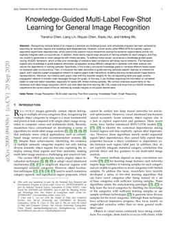 Knowledge-Guided Multi-Label Few-Shot Learning for General Image
  Recognition