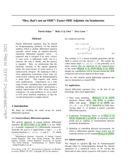 "Hey, that's not an ODE": Faster ODE Adjoints via Seminorms