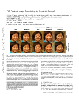 PIE: Portrait Image Embedding for Semantic Control