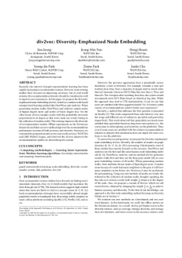 div2vec: Diversity-Emphasized Node Embedding