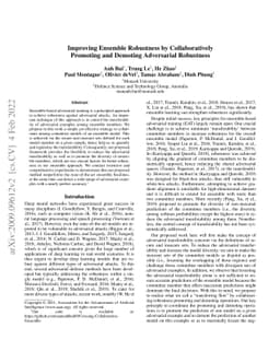 Improving Ensemble Robustness by Collaboratively Promoting and Demoting
  Adversarial Robustness