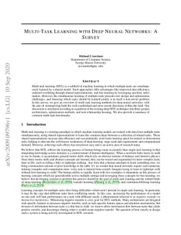 Multi-Task Learning with Deep Neural Networks: A Survey