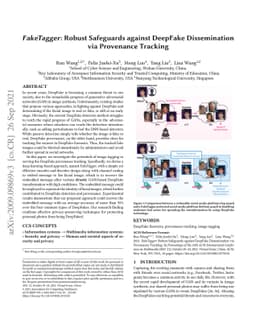 FakeTagger: Robust Safeguards against DeepFake Dissemination via
  Provenance Tracking