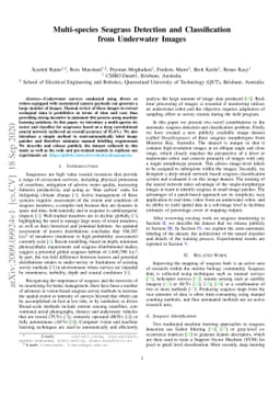 Multi-species Seagrass Detection and Classification from Underwater
  Images