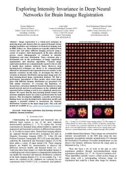 Exploring Intensity Invariance in Deep Neural Networks for Brain Image
  Registration