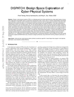 DISPATCH: Design Space Exploration of Cyber-Physical Systems