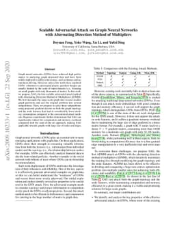 Scalable Adversarial Attack on Graph Neural Networks with Alternating
  Direction Method of Multipliers