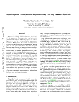 Improving Point Cloud Semantic Segmentation by Learning 3D Object
  Detection