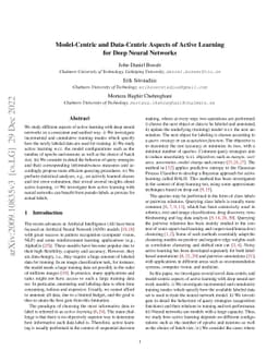 Model-Centric and Data-Centric Aspects of Active Learning for Deep
  Neural Networks