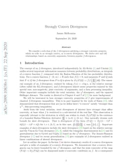Strongly Convex Divergences