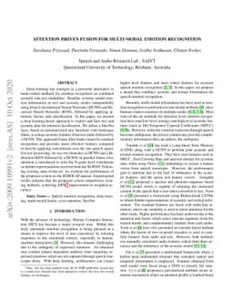 Attention Driven Fusion for Multi-Modal Emotion Recognition