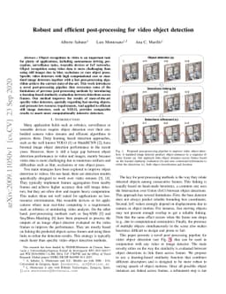 Robust and efficient post-processing for video object detection