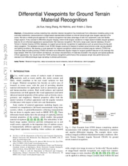Differential Viewpoints for Ground Terrain Material Recognition