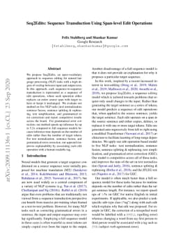 Seq2Edits: Sequence Transduction Using Span-level Edit Operations