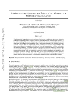An Online and Nonuniform Timeslicing Method for Network Visualisation