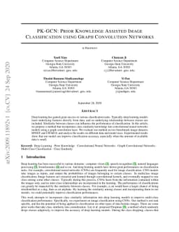 PK-GCN: Prior Knowledge Assisted Image Classification using Graph
  Convolution Networks