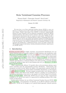 Stein Variational Gaussian Processes