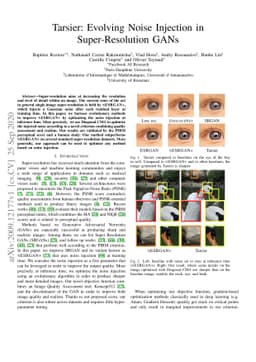 Tarsier: Evolving Noise Injection in Super-Resolution GANs