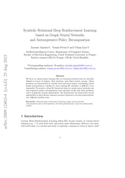 Symbolic Relational Deep Reinforcement Learning based on Graph Neural
  Networks and Autoregressive Policy Decomposition