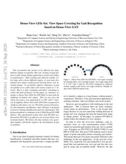 Dense-View GEIs Set: View Space Covering for Gait Recognition based on
  Dense-View GAN