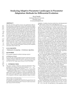 Analyzing Adaptive Parameter Landscapes in Parameter Adaptation Methods
  for Differential Evolution