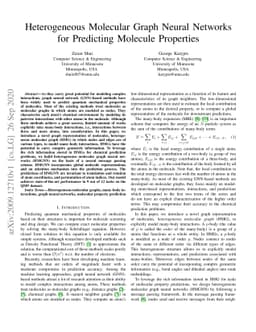 Heterogeneous Molecular Graph Neural Networks for Predicting Molecule
  Properties